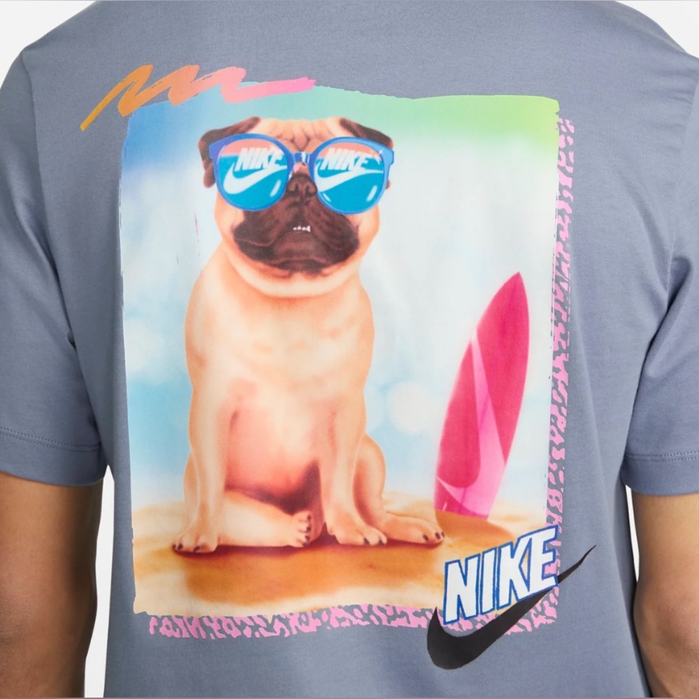 Nike Graphic Pug Tee Blue Men’s Small